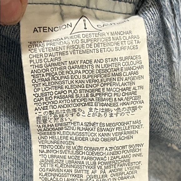 Zara Light Blue Distressed Denim Jacket with Red Floral Embroidery - Picture 5 of 7